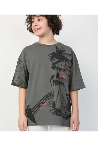 MORESUN Erkek Çocuk Tişört %100 Coton - Resim 4