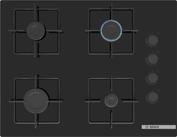 Bosch POP7C6P30O Sert Cam Ankastre Ocak Siyah ürün görseli 1