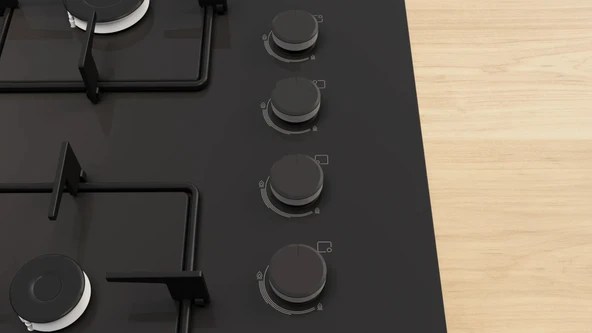 Bosch POP7C6P30O Sert Cam Ankastre Ocak Siyah - Resim 2