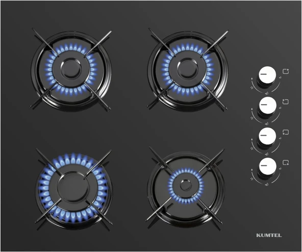 Kumtel B66S2 - KO-40 TAHDF - DA6-830 Siyah Ankastre Set - Resim 3