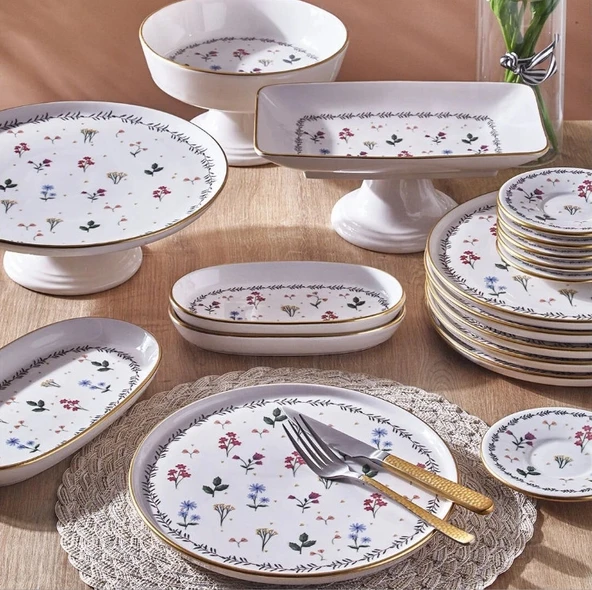 Fecra Mistral 18 Parça Servis ve Sunum Seti