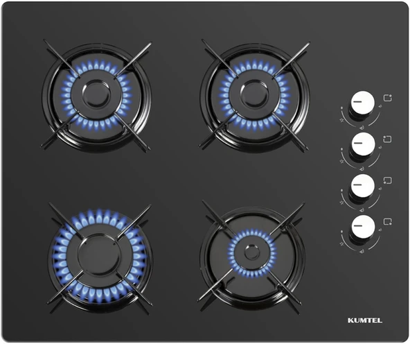 Kumtel KO-40 TSHDF Oval Set Üstü Ocak Siyah ürün görseli