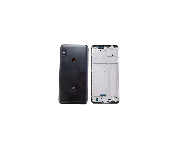 Xiaomi Redmi Note 6 Pro Uyumlu Kasa Kapak Çita Siyah ürün görseli 1