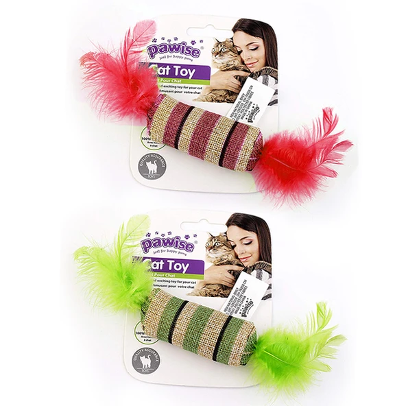 Pawise Kedi Oyuncağı Striped Cat Toy-Şeker ürün görseli