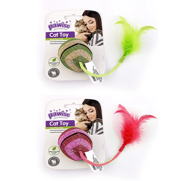 Pawise Kedi Oyuncağı Striped Cat Toy-Top ürün görseli