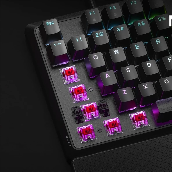 CORSAIR K70 CORE RGB Mekanik RGB MLX Red Kablolu Full-Size Türkçe Gaming Klavye-CH-910981E-TR - Resim 3