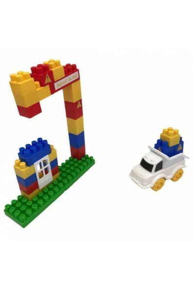 Farbu Oyuncak Asya Oyuncak Lego 40 Parça Inşaat Yapı Blokları Seti Ant006 - 7
