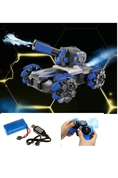 Vardem Kumandalı Full Fonksiyon Su Atan Şarjlı Tornado Araba Sarı - Resim 6