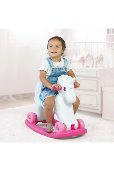 DOLU OYUNCAK Dolu 2509 Unicorn Sallanan Tekerlek At - 3