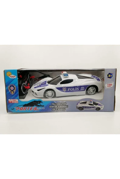 Duman Oyuncak Sebat Full Fonksiyon Uzaktan Kumandalı Pilli Panter Polis Arabası - 4