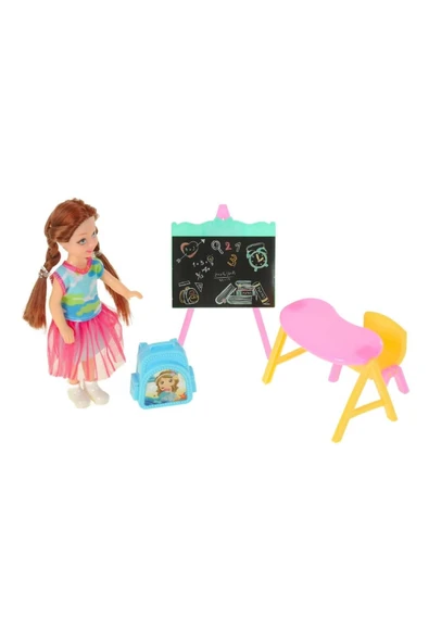 Asya Oyuncak Kutulu Öğrenci Bebek Set - 1