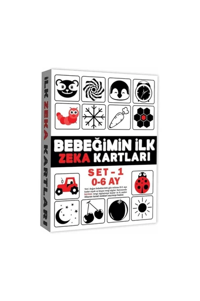 NW NessiWorld NessiWorld 2199 Eğitici Kartlar 0-6 Ay Zeka Kartları - 1