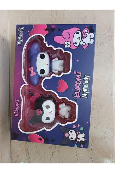 CT-TOYS 2 li Kuromi Figür Seti Oynar Başlı 10 cm Boyunda - 4