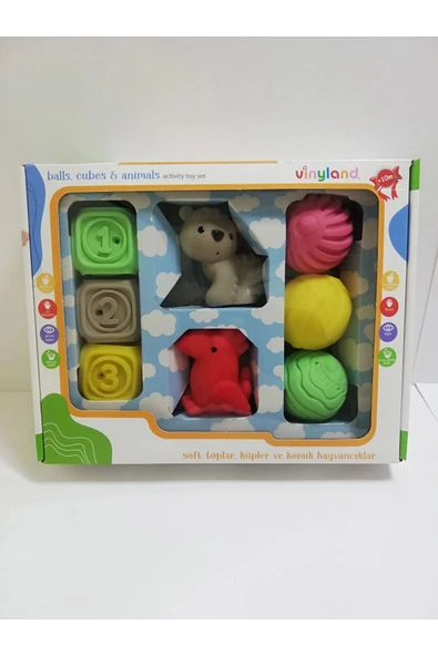 gnsstore 8Lİ SOFT TOPLAR - KÜPLER VE HAYVANCIKLAR - 1