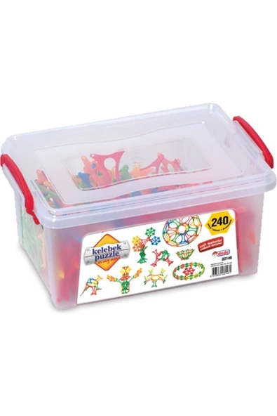 DEDE Oyuncak Kelebek Puzzle Küçük Boy Box 240 Parça - 2