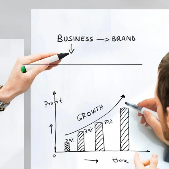 Silinebilir Kalemli Sticker  Duvara Yapışabilen Yazı Tahtası 60x100 cm - Resim 3