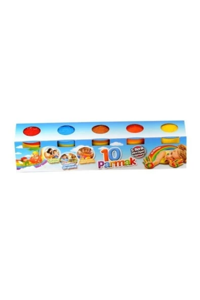 Play Dough 10 Parmak On-003 Mini Oyun Hamuru 5 Renk - 1