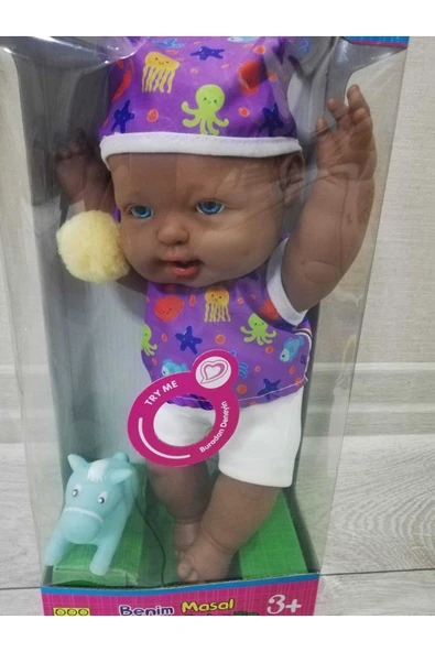ERPA Doğa Esmer Kel Et Bebek Ve Minik Arkadaşı Benim Masal Anlatan Bebeğim
