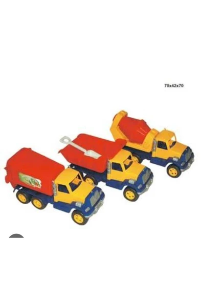 Uçarkid 3'lü Inşaat Seti Araçları ürün görseli
