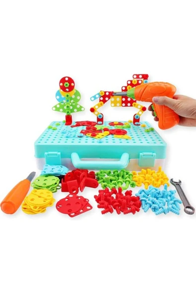 DEDE Stem 3 Boyutlu Eğitici Sök Tak Matkap Tamir Seti 340 Parça ürün görseli