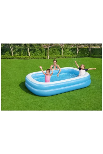 BESTWAY 3 Halkalı Dikdörtgen Havuz 262x175x51 Cm. - 1