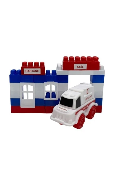 Farbu Oyuncak Ant Blocks Hospital Hastane Seti Oyuncak Blok ürün görseli