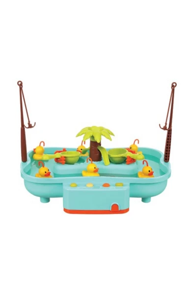 oydaş oyuncak El Ve Göz Kordinasyon Geliştirici Müzikli Hafif Dalgalı Suda Pilli Havuzlu Ördek Yakalama Oyun Seti - 2