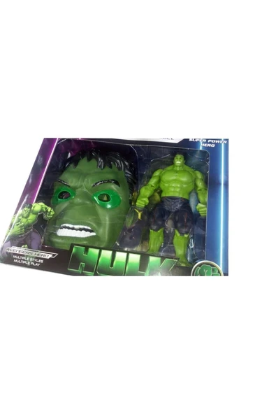 Eğlence Merkezi KUTULU IŞIKLI MASKELİ TEKLİ FİGÜR.AVENGERS HERO MODELHULK - 2