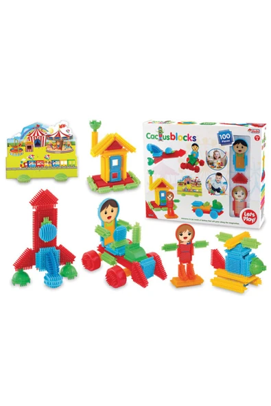DEDE 03315 Kaktüs Bloklar 100 Prç - 1