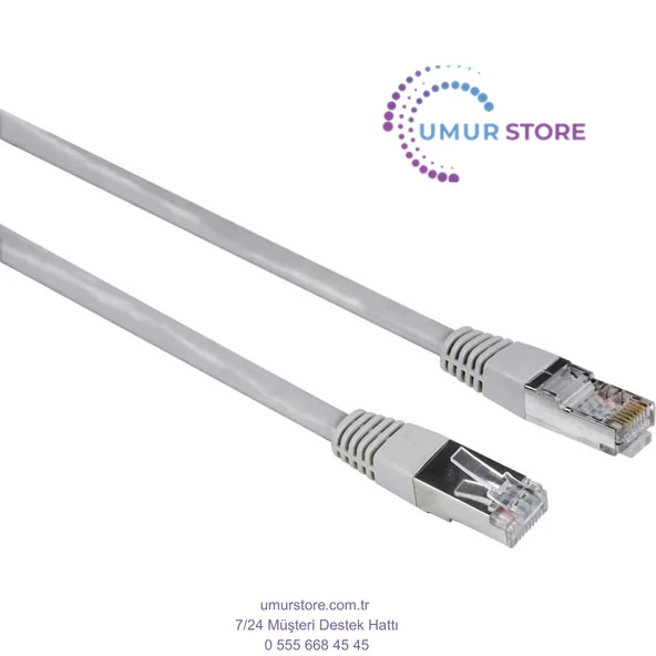 1.5m Ağ Kablosu CAT5E Stp Gri ürün görseli 1