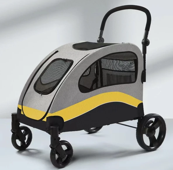 Tommy Evcil Hayvan Arabası Sarı 90*73*108cm Max 60kg ürün görseli