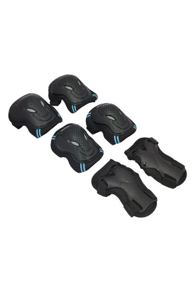 Cool Wheels Çocuk Scooter & Paten Koruma Seti – Kaliteli Dizlik ve Dirseklik Seti (S) Mavi FR37715 - 3