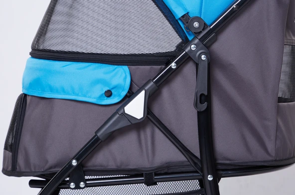 Tommy Evcil Hayvan Arabası Mavi 67*47*98cm Max 15kg - Resim 5