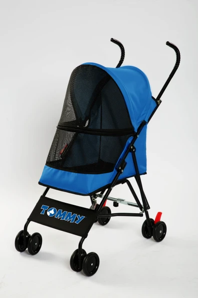 Tommy Evcil Hayvan Arabası Mavi 76.5*44*99cm Max 15kg ürün görseli
