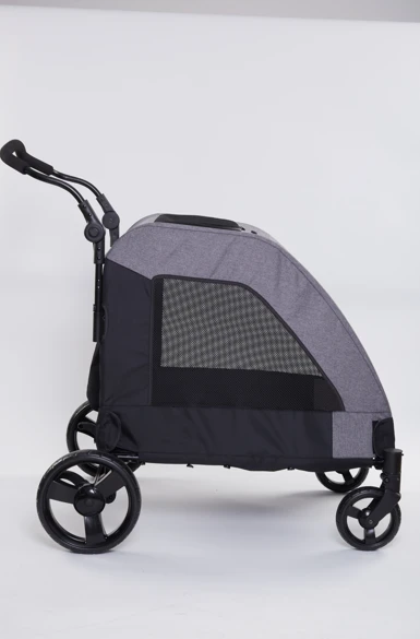 Tommy Evcil Hayvan Arabası Gri 97*84*119cm Max 60kg - Resim 2