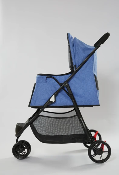 Tommy Evcil Hayvan Arabası Lacivert 74.5*52.2*98cm Max 15kg - Resim 4