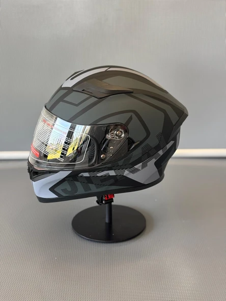 JK 316 J1 GREY Full Face Motosiklet Kaskı - 3