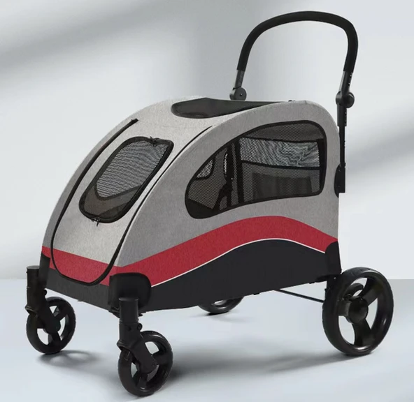 Tommy Evcil Hayvan Arabası Kırmızı 90*73*108cm Max 60kg ürün görseli