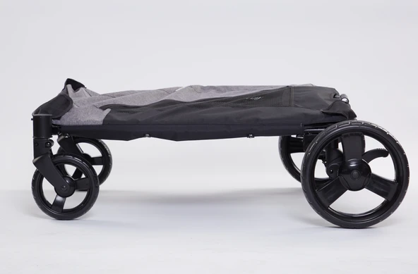 Tommy Evcil Hayvan Arabası Gri 97*84*119cm Max 60kg - Resim 3