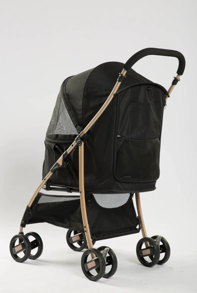 Tommy Evcil Hayvan Arabası Siyah 67*47*98cm Max 15kg - Resim 2