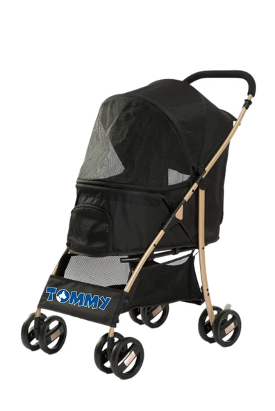 Tommy Evcil Hayvan Arabası Siyah 67*47*98cm Max 15kg - Resim 3