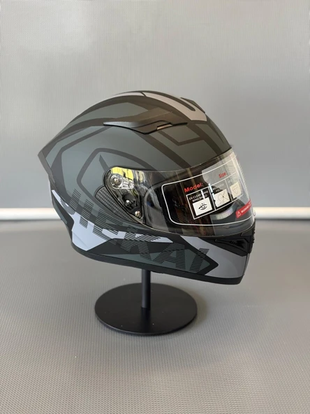 JK 316 J1 GREY Full Face Motosiklet Kaskı