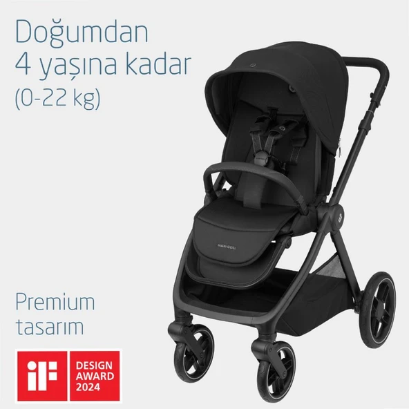 Maxi-Cosi Oxford-Pebble 360 Pro Çift Yönlü Seyahat Sistem Bebek Arabası Twillic Black - Resim 5