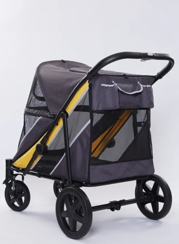 Tommy Evcil Hayvan Arabası Gri 112*65*100cm Max 40kg - Resim 2