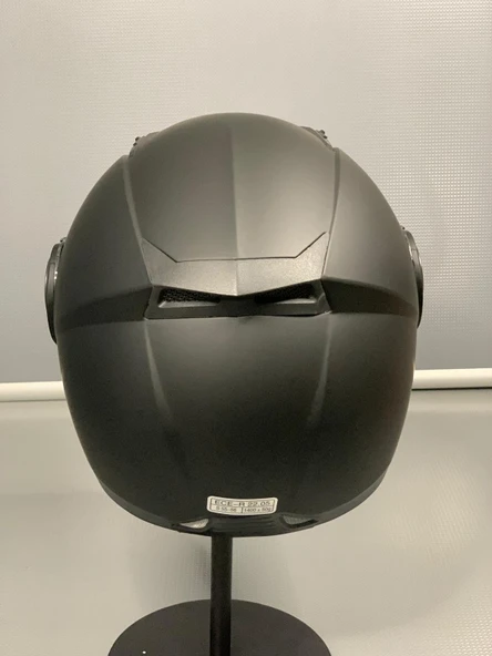 Jk 115 Güneş Vizörlü Çene Açılır Kask Matt Black - 5