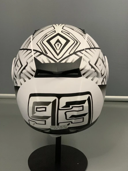 Jk 115 Güneş Vizörlü Çene Açılır Kask Z3 WHİTE - 5