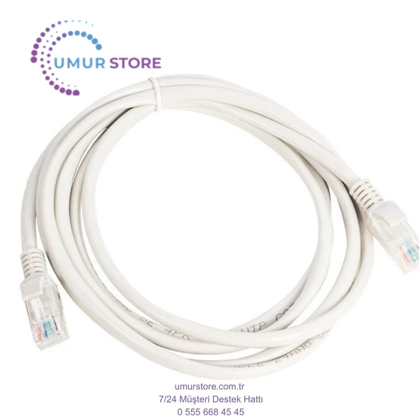 Kablo.cat5 2 Metre Gri Poşetli ürün görseli 1