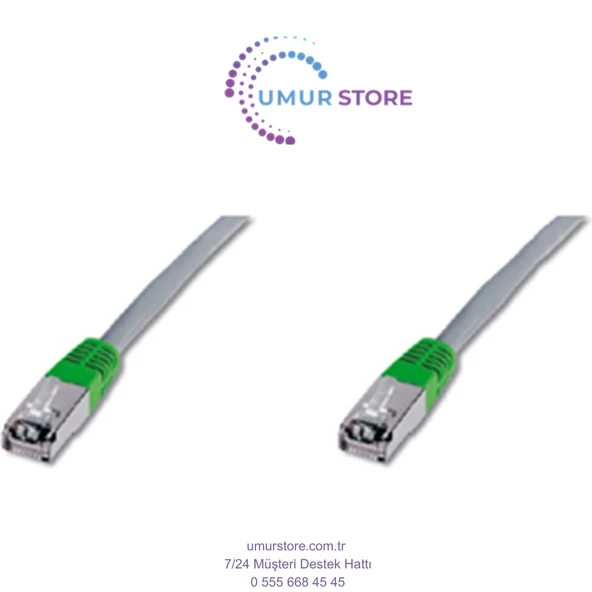 Cat. 5e F-Utp Patch Kablo, Cross, 10 Metre, Awg 26, Gri Renk ürün görseli 1