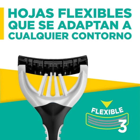 Wilkinson Sword Xtreme 3 Black Edition Comfort Erkek Kullan At Tıraş Bıçağı 4+2 - Resim 3