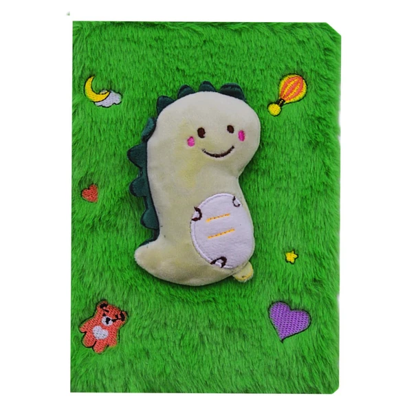 Gen-Of Süper Hayvanlar Peluş Hatıra Ve Not Defteri A5 Çizgili 80 Yaprak (PD106) ürün görseli